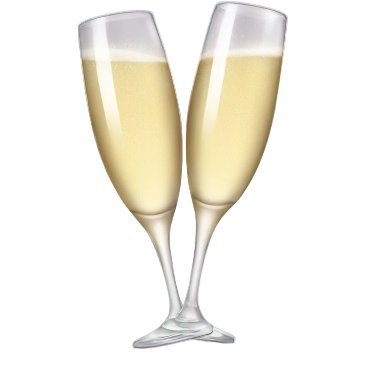 Champagne toast  emoji