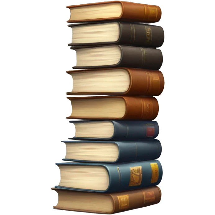 Stack of books emoji