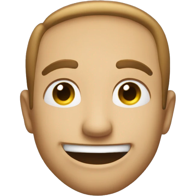 the man smirks and points to the sky emoji