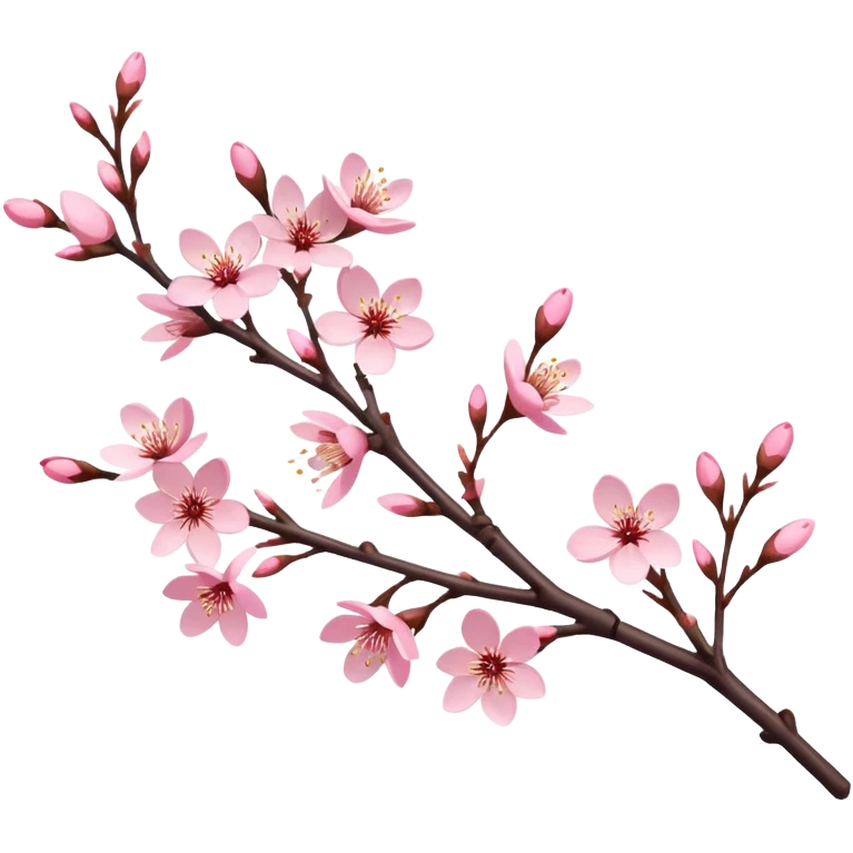 Sakura cherry blossom twig emoji