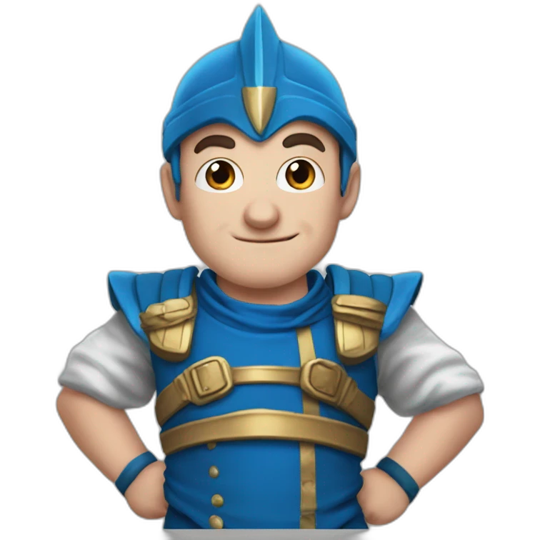 sportacus as a dwarf from dungeons and dragons emoji