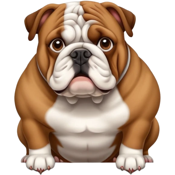 Bulldog in a window emoji