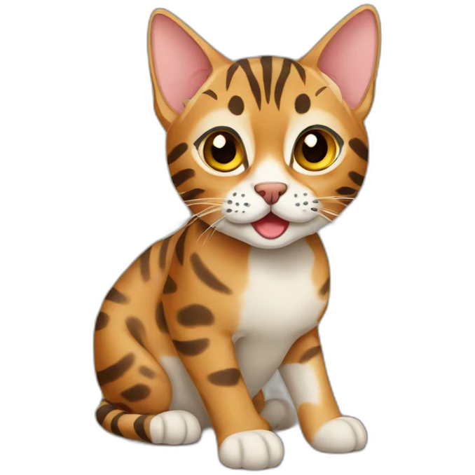 bengal cat emoji
