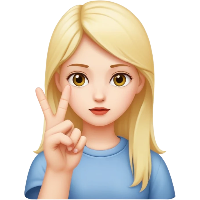 Girl sticking up middle finger  emoji