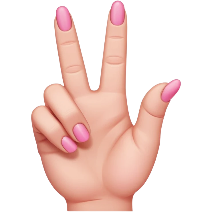 Pink Middle Finger emoji