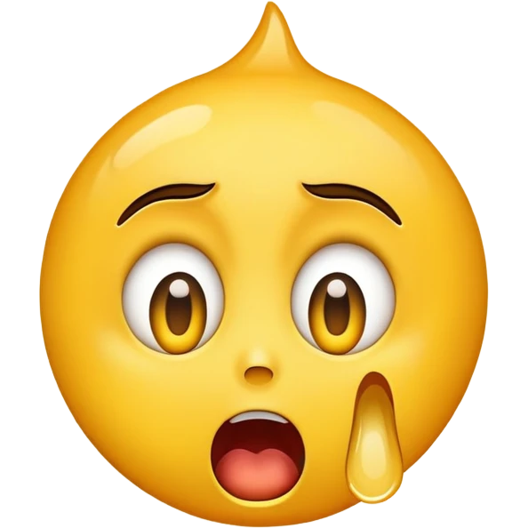 Emoji screaming with wide eyes, and tears emoji
