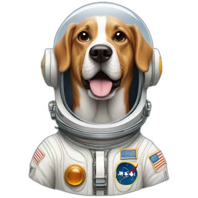 Dog astronauta emoji