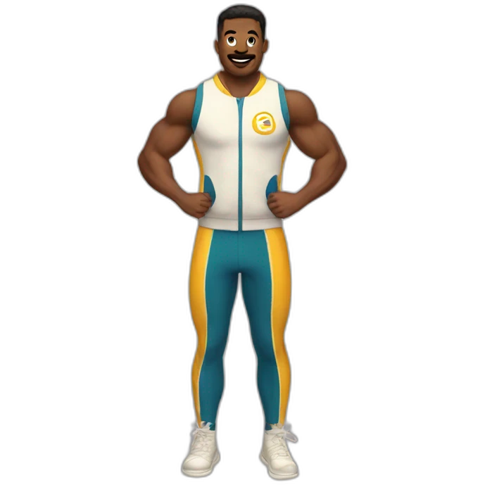 vintage gym suit emoji