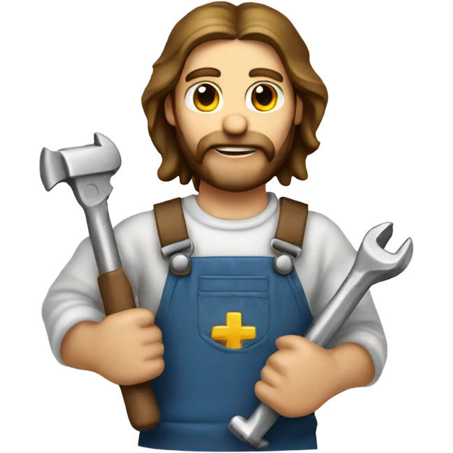 Jesus Christ plumber wrench emoji