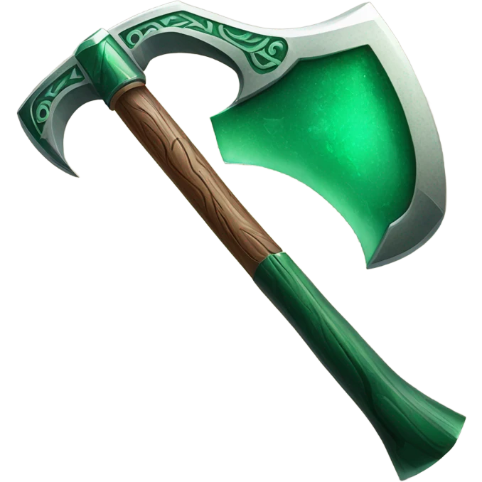 Emerald Axe emoji