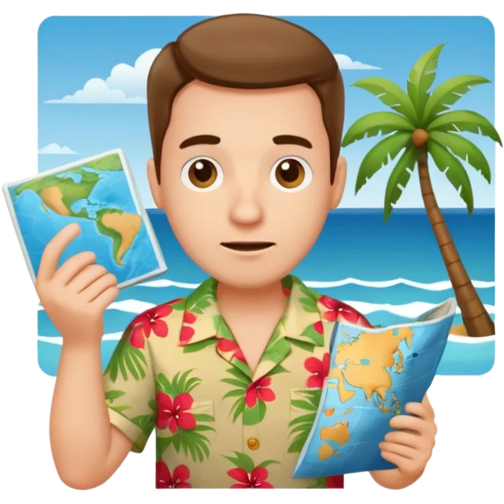 confused tourist emoji