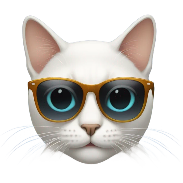 Cat with sunglasses emoji