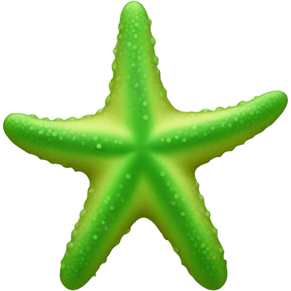 Green starfish emoji