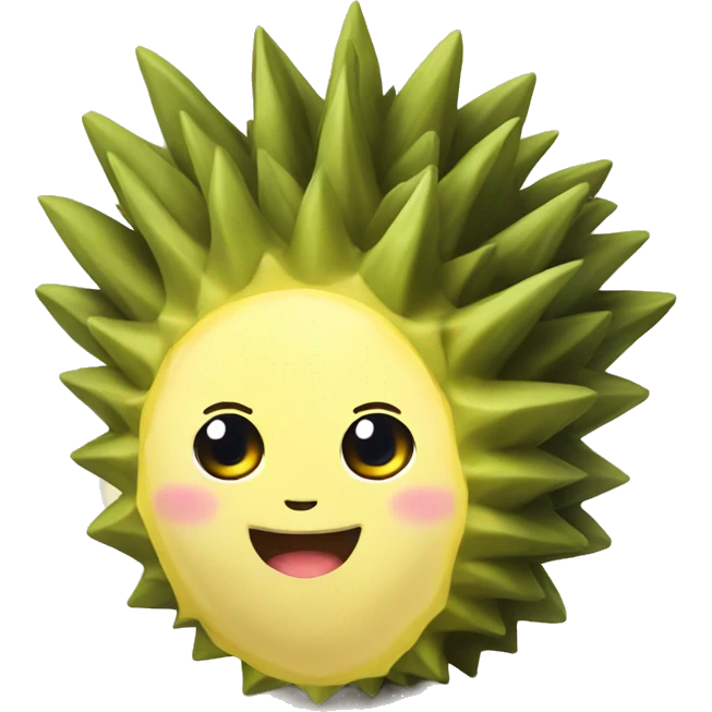 Cute durian emoji