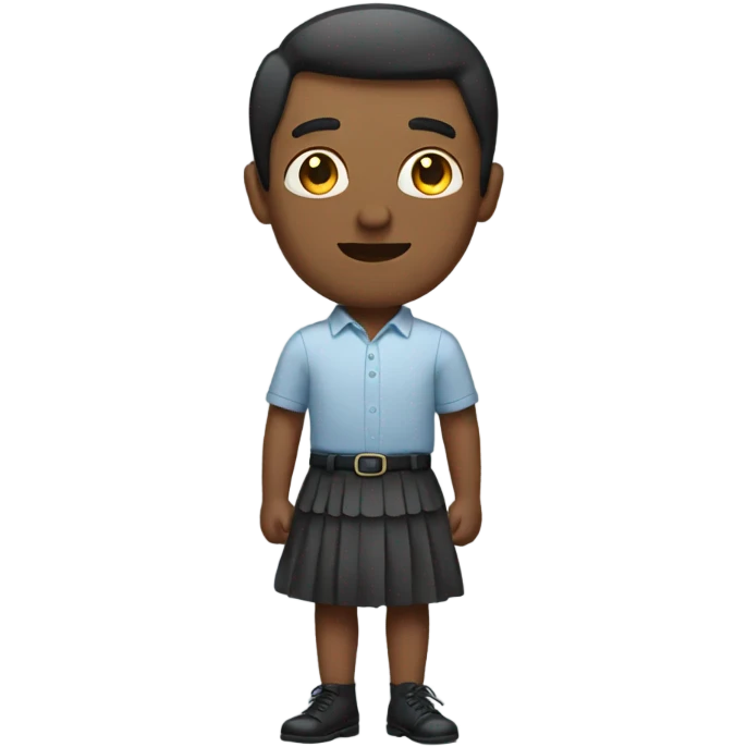 man wearing a skirt emoji
