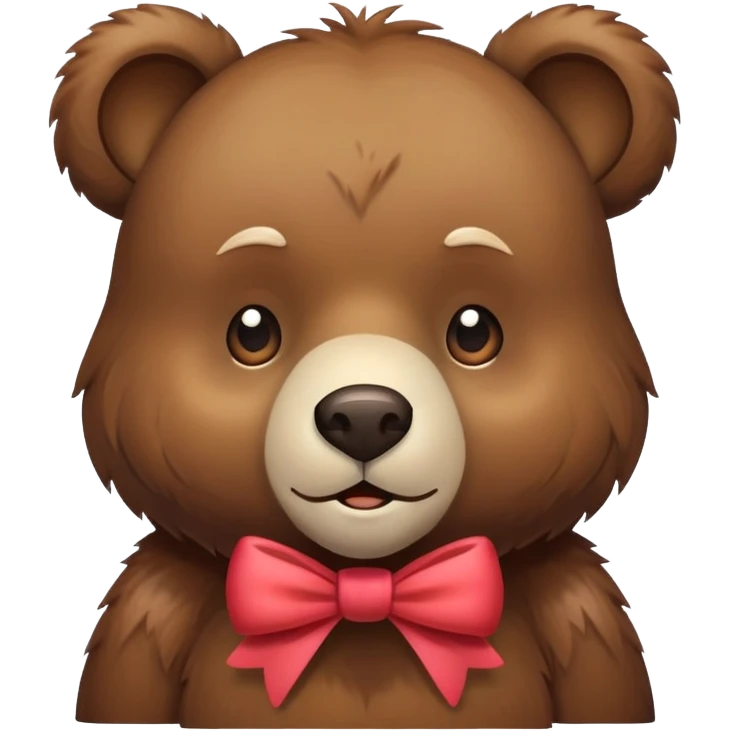 Bear with a bow  emoji