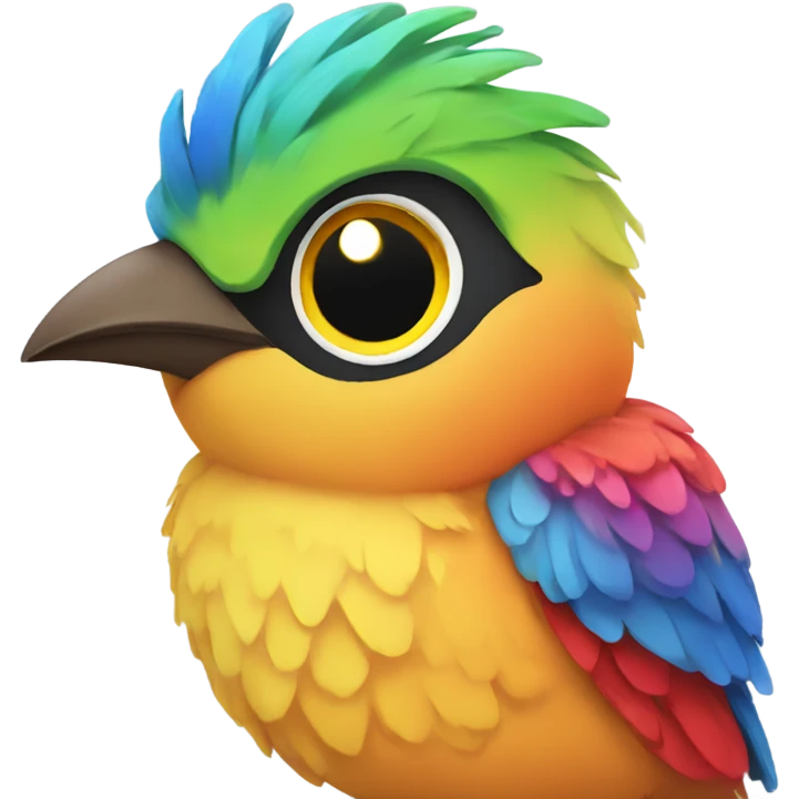 colorful bird emoji