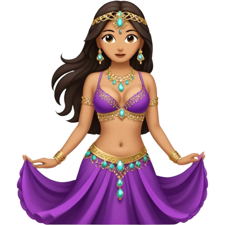 naked bellydancer with giant enlarged boobs emoji