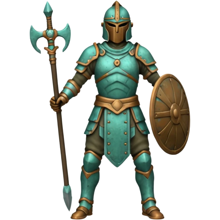 Bronze warrior figure,Museum Statues. emoji