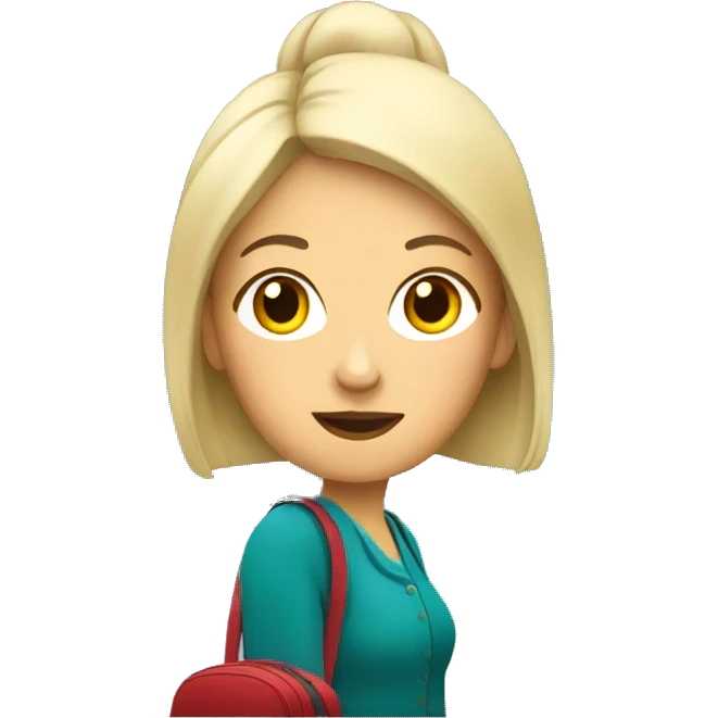 Woman travelling To Berlin by Train  emoji