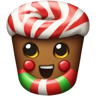 Xmas candy emoji
