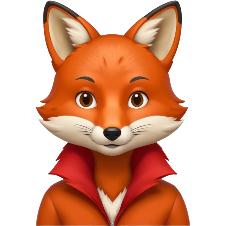 Fox minimalistic sexy emoji