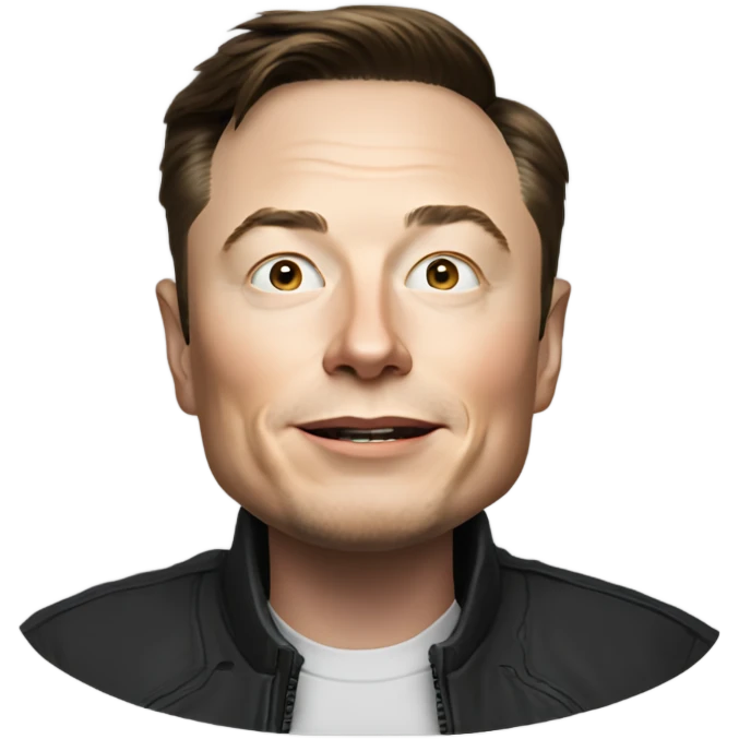 Elon Musk Bitcoin Moon emoji