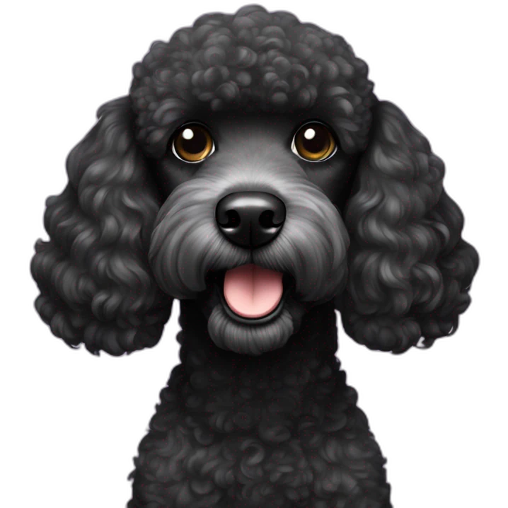 black poodle emoji