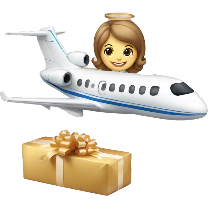 Christening Jet on New Year’s with bottle of champagne  emoji