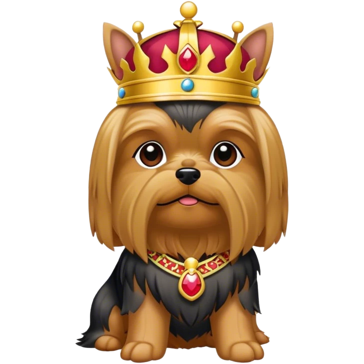 Yorkie Emperor emoji