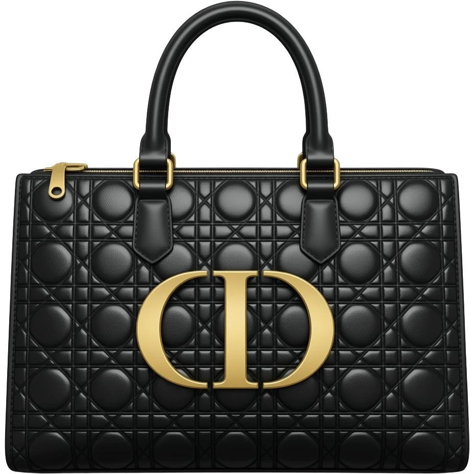 black tote dior bag emoji