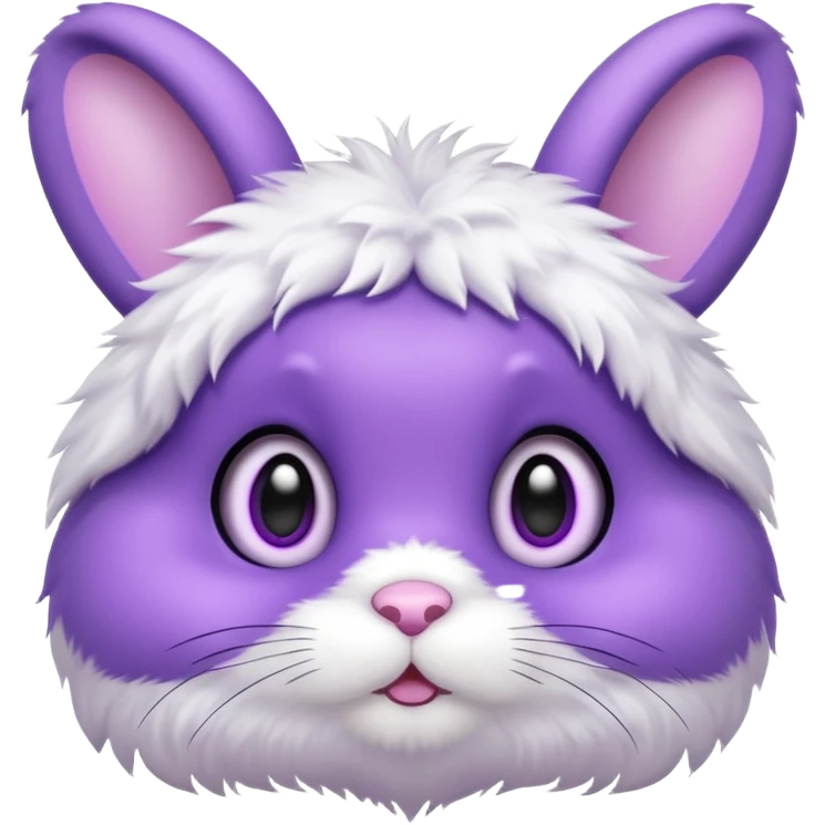 Cute purple bunny emoji