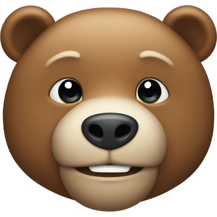 emoji bear face emoji