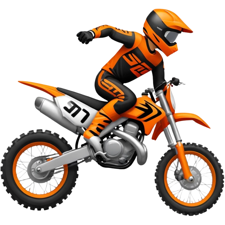A edirt bike where emoji