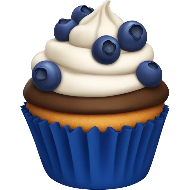 blueberry cupcake  emoji