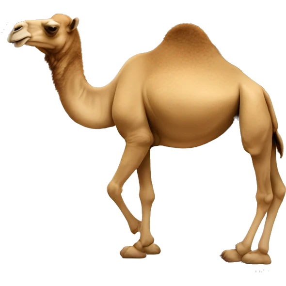 a camel entering the door emoji