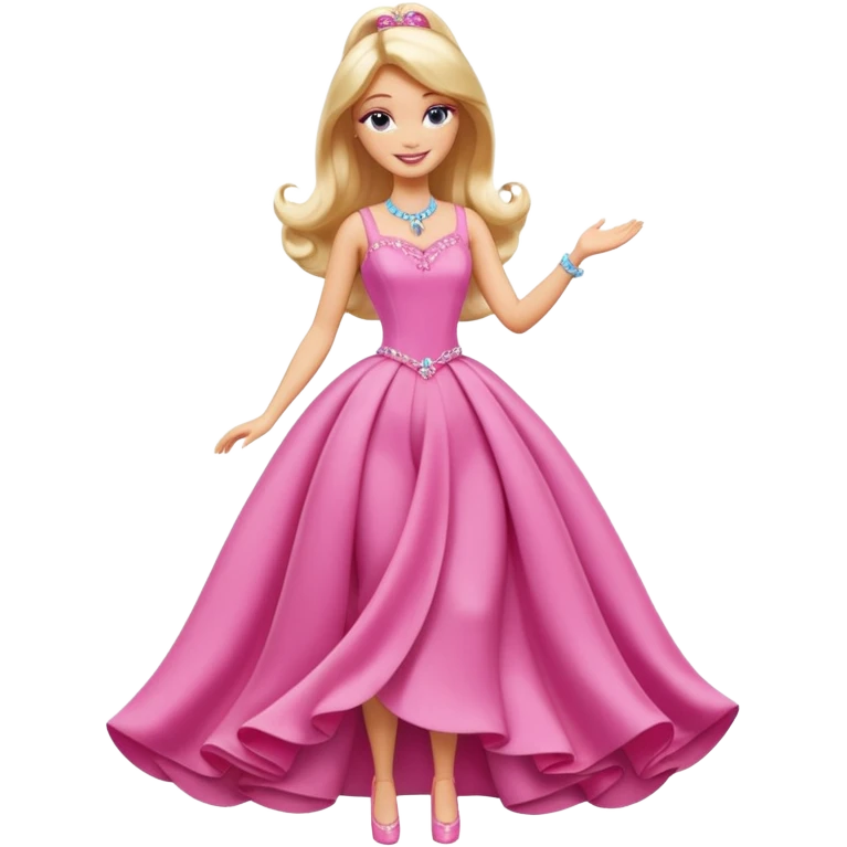 lav en barbie mariposa fe der poser i fuld figur emoji