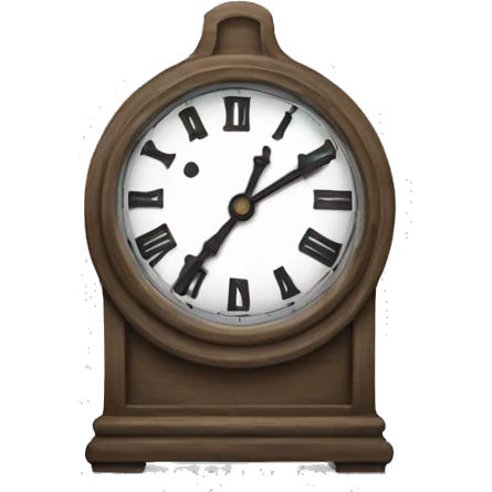 The clock and the goal
 emoji
