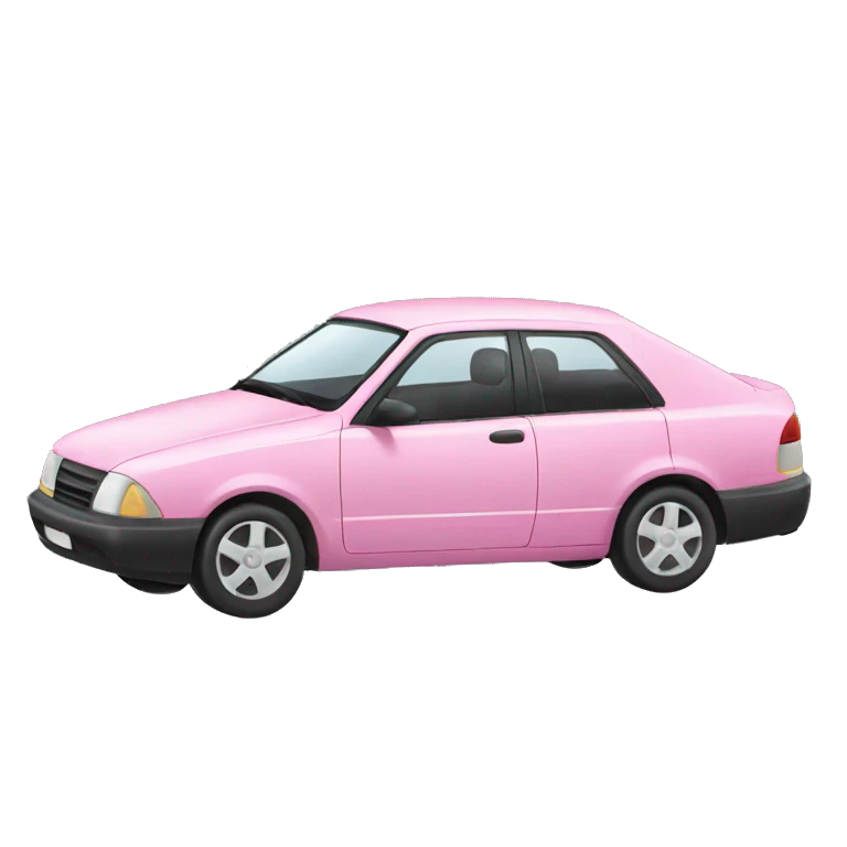 Coche rosa emoji