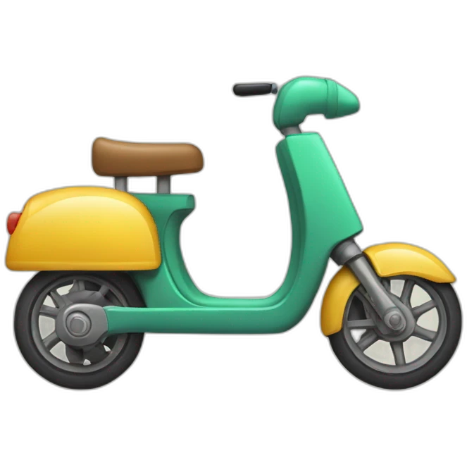 Ornithorynque qui conduit une trottinette emoji