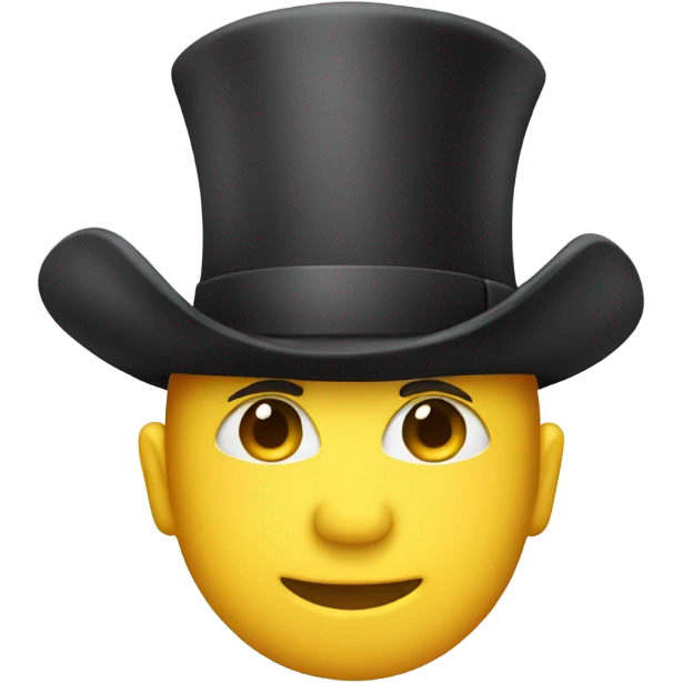 a dandy hat emoji