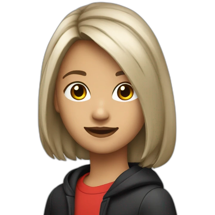Adolescent brun de 14ans sur une beta rr rouge et noir emoji