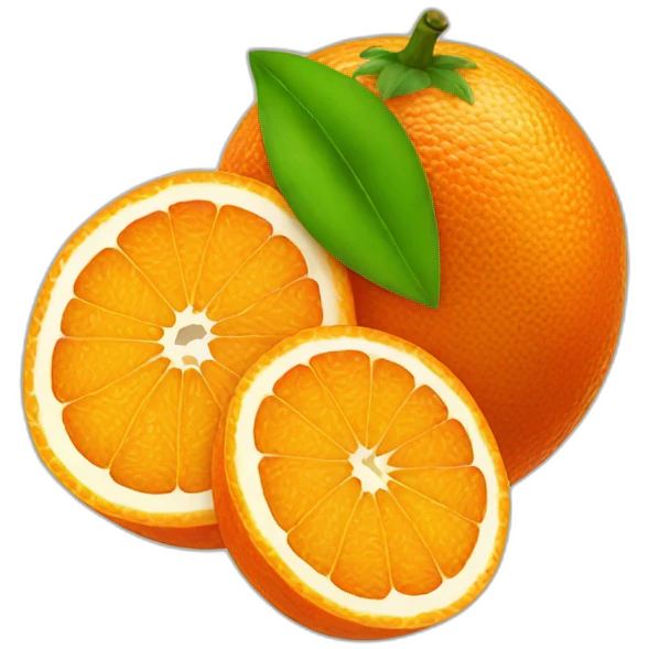 Tangerine slices emoji