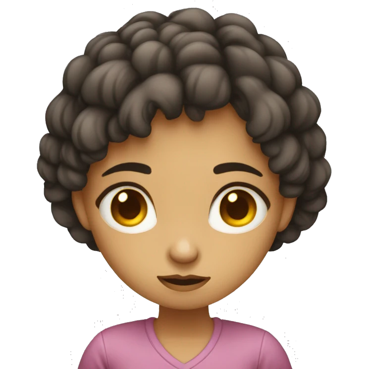 Fille triste mignonne  emoji