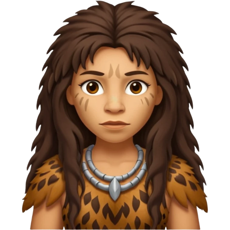 Neanderthal cavewoman emoji