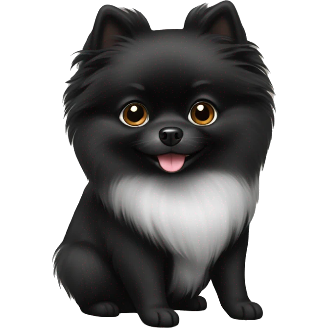black pomeranian emoji