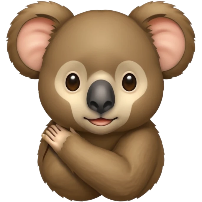 Koala head with monkey body emoji