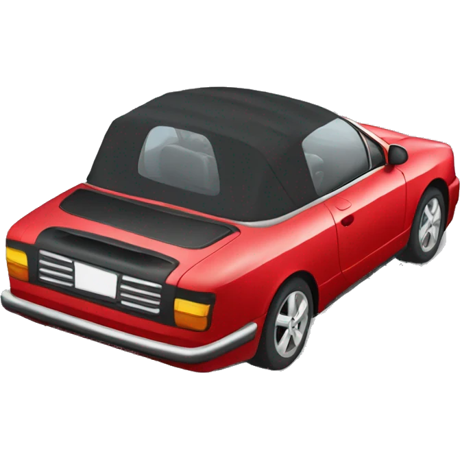 red cabrio emoji