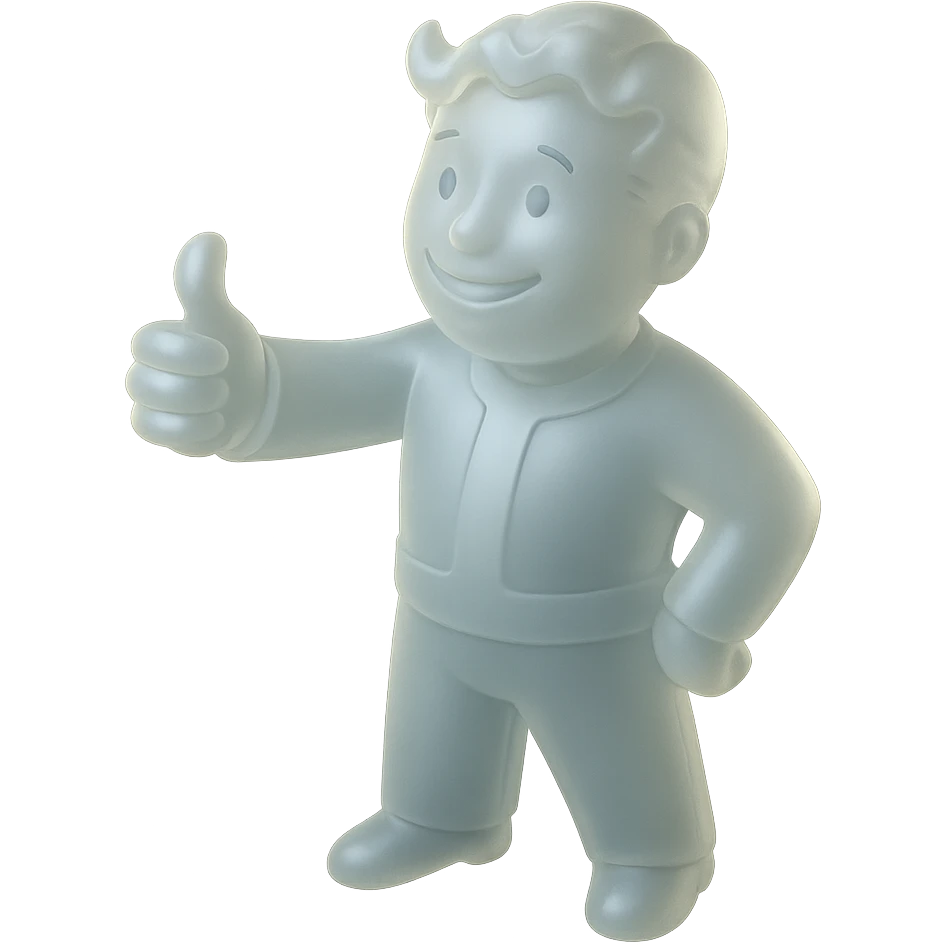Vault Boy from Fallout giving a thumbs-up emoji