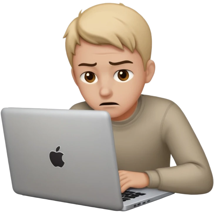 laptop working struggeling emoji